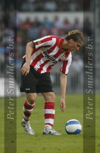 Eindhoven, 25 Augustus 2007 Eerste thuiswedstrijd Seizoen 2007/2008 PSV-NEC, eindstand 5-0
Mike Zonneveld