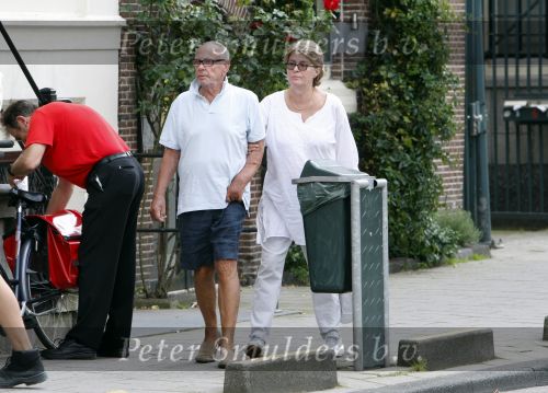 Amsterdam 6 augustus 2007
Rijk de Gooyer en zijn vriendin Nel wandelen door Amsterdam.