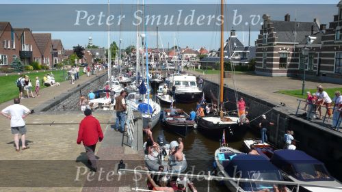 Lemmer, 31 Juli 2007
Lemmer Week Kermis, doortocht van de skutsje zeilboten en andere boten door het centrum voor 2 wedstrijddagen, Haven, Sluis