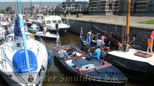 Lemmer, 31 Juli 2007
Lemmer Week Kermis, doortocht van de skutsje zeilboten en andere boten door het centrum voor 2 wedstrijddagen, Haven, Sluis