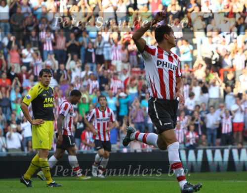 Eindhoven, 22 Augustus 2010 Kompetitiewedstrijd PSV-AZ , eindstand 3-1
Seizoen 2010/2011
Doelpunt Ibrahim Afellay
Foto Junior Smulders