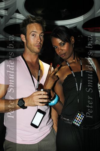 Amsterdam 1 juli 2010
Presentatie nieuwe Samsung telefoon in Club air. Jasmine Sendar met Charly Luske
Peter Smulders bv