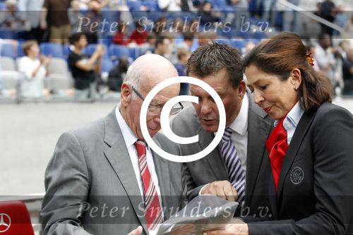 Amsterdam 3 augustus 2011
Afscheidswedstrijd Edwin v d Sar in Arena . Sir Bobby Charlton en Alex Ferguson
Peter Smulders bv