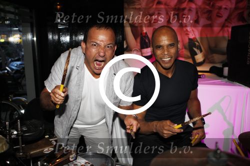 Amsterdam 7 juli 2011
Najib Amhali en Glenn Helder bij feest in players.
Peter Smulders bv