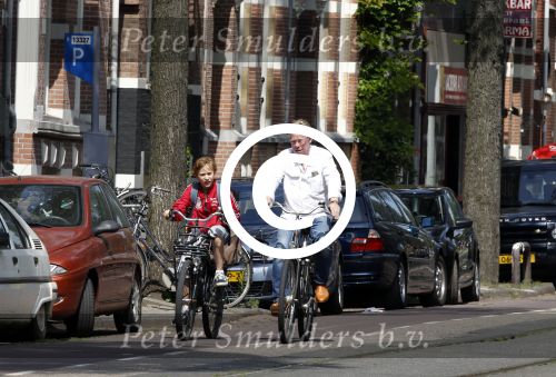 Amsterdam 5 juni 2011
Jack Spijkerman met zoon op fiets.
Peter Smulders bv