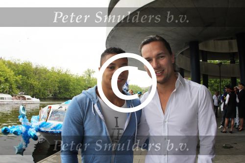 Amsterdam, 6 Augustus 2011
Gay Pride 2011
Jeffrey Wammes met vriend
Foto Peter Smulders BV