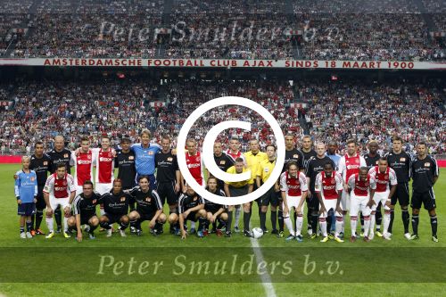 Amsterdam 3 augustus 2011
Afscheidswedstrijd Edwin v d Sar in Arena . 
Louis v Gaal
Peter Smulders bv