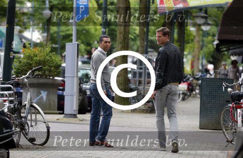 Amsterdam 25 juni 2012
Jan Vertonghen met zijn manager op de cornelis schuytstraat.
Peter Smulders bv