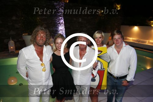 St Tropez 3 augustus 2012
Jan des Bouvrie viert zijn 70e verjaardag thuis bij hem in St Tropez. Jan met Monique Jean Marc Bo en Jan
Peter Smulders bv