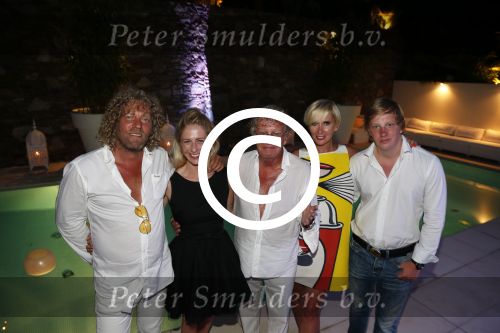 St Tropez 3 augustus 2012
Jan des Bouvrie viert zijn 70e verjaardag thuis bij hem in St Tropez. Jan met Monique Jean Marc Bo en Jan
Peter Smulders bv