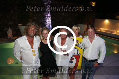 St Tropez 3 augustus 2012
Jan des Bouvrie viert zijn 70e verjaardag thuis bij hem in St Tropez. Jan met Monique Jean Marc Bo en Jan
Peter Smulders bv