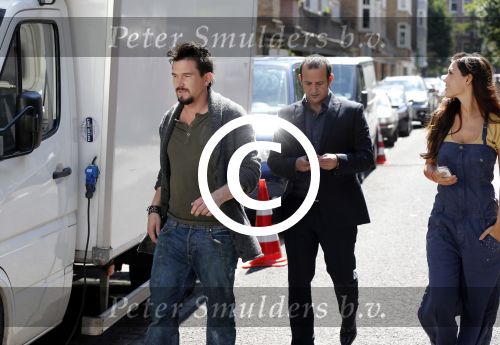 Amsterdam 10 augustus 2012
Yolanthe Sneijder Cabau Najib Amhali en Johnny de Mol bij opnames film Valentino.
Peter Smulders bv