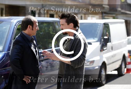 Amsterdam 10 augustus 2012
Yolanthe Sneijder Cabau Najib Amhali en Johnny de Mol bij opnames film Valentino.
Peter Smulders bv