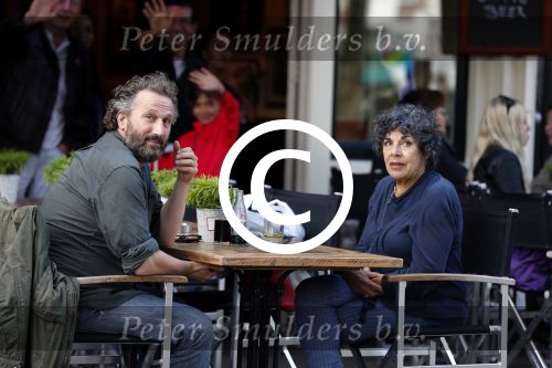 Amsterdam 7 augustus 2012
Hanneke Groenteman en Marcel Mutsers op terras.
Peter Smulders bv