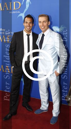 Rotterdam, 16 Juni 2012
Premiere Musical Little Mermaid in het Nieuwe Luxor theater
Rechts, Marcel Visscher en links Vincent Pelupessy
Foto Peter Smulders BV