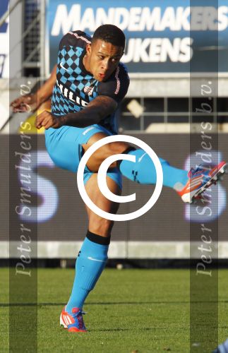 Waalwijk, 11 Augustus 2012
Eerste kompetitiewedstrijd in het nieuwe seizoen 2012/2013 tussen RKC-PSV, eindstand 3-2
Memphis Depay
Foto Peter Smulders BV