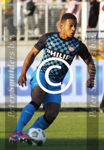 Waalwijk, 11 Augustus 2012
Eerste kompetitiewedstrijd in het nieuwe seizoen 2012/2013 tussen RKC-PSV, eindstand 3-2
Memphis Depay
Foto Peter Smulders BV