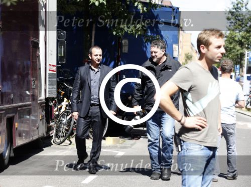 Amsterdam 10 augustus 2012
Yolanthe Sneijder Cabau Najib Amhali en Johnny de Mol bij opnames film Valentino.
Peter Smulders bv