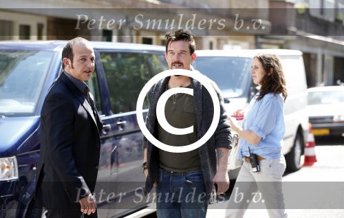 Amsterdam 10 augustus 2012
Yolanthe Sneijder Cabau Najib Amhali en Johnny de Mol bij opnames film Valentino.
Peter Smulders bv