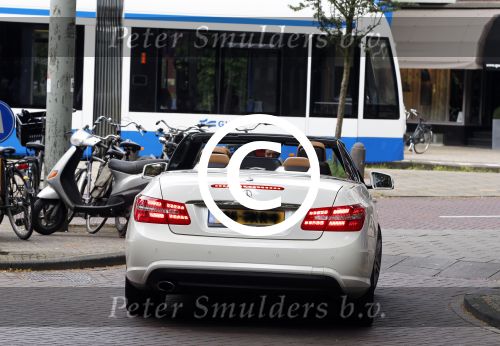 Amsterdam 28 juli 2012
Patricia Paay en vriend Nicky v Dam in  nieuwe mercedes cabrio.
Peter Smulders bv