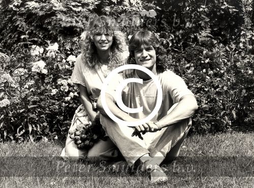 Dolly Dots Anita Heilker 1984 met haar man Ton Blanker