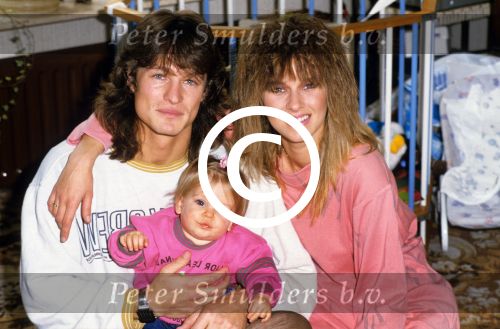 1985 Dolly Dots Anita Heilker met haar man Ton Blanker en hun dochter