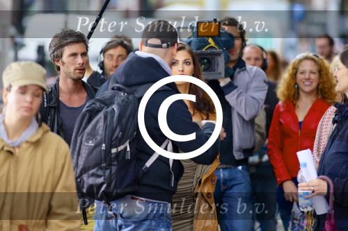 Amsterdam, 11 Juli 2012
Yolanthe Sneijder tijdens filmopnames in Amsterdan
Foto Peter Smulders BV