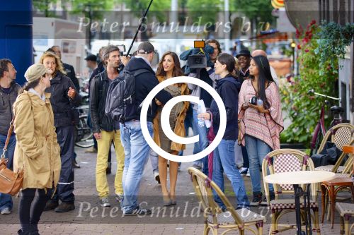 Amsterdam, 11 Juli 2012
Yolanthe Sneijder tijdens filmopnames in Amsterdan
Foto Peter Smulders BV
