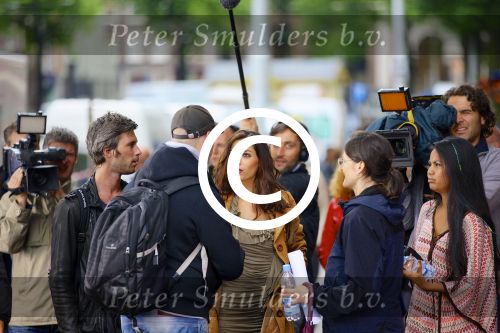 Amsterdam, 11 Juli 2012
Yolanthe Sneijder tijdens filmopnames in Amsterdan
Foto Peter Smulders BV