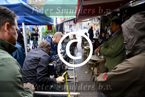 Amsterdam, 11 Juli 2012
Yolanthe Sneijder tijdens filmopnames in Amsterdan
Foto Peter Smulders BV