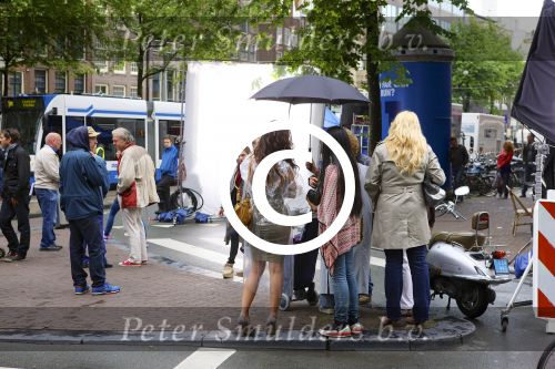 Amsterdam, 11 Juli 2012
Yolanthe Sneijder tijdens filmopnames in Amsterdan
Foto Peter Smulders BV