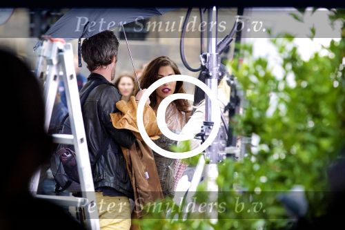 Amsterdam, 11 Juli 2012
Yolanthe Sneijder tijdens filmopnames in Amsterdan
Foto Peter Smulders BV