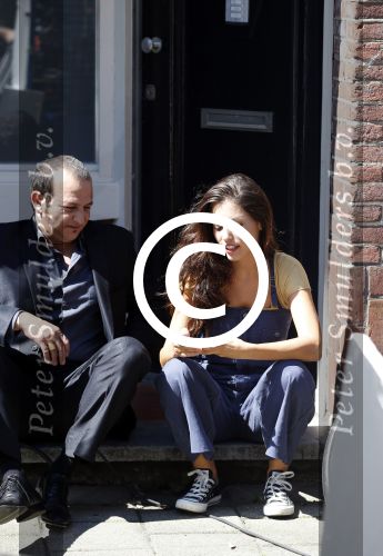 Amsterdam 10 augustus 2012
Yolanthe Sneijder Cabau Najib Amhali en Johnny de Mol bij opnames film Valentino.
Peter Smulders bv