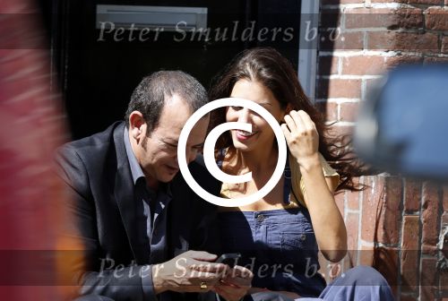 Amsterdam 10 augustus 2012
Yolanthe Sneijder Cabau Najib Amhali en Johnny de Mol bij opnames film Valentino.
Peter Smulders bv