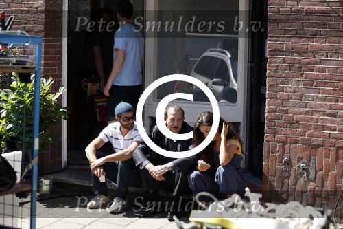 Amsterdam 10 augustus 2012
Yolanthe Sneijder Cabau Najib Amhali en Johnny de Mol bij opnames film Valentino.
Peter Smulders bv