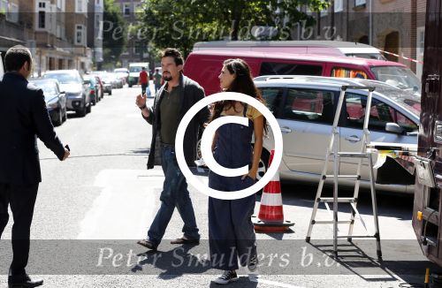 Amsterdam 10 augustus 2012
Yolanthe Sneijder Cabau Najib Amhali en Johnny de Mol bij opnames film Valentino.
Peter Smulders bv