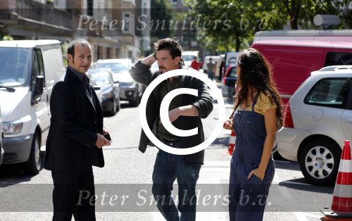 Amsterdam 10 augustus 2012
Yolanthe Sneijder Cabau Najib Amhali en Johnny de Mol bij opnames film Valentino.
Peter Smulders bv