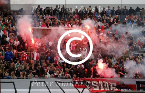 Amsterdam 3 juli 2013
Sjaak Swart 75 jaar . Hij viert dat met een wedstrijd met oud ajax spelers in het Olympisch stadion. Ajax publiek
Peter Smulders bv