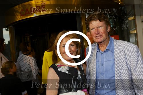 Amsterdam, 17 Juli 2013
Premiere Hans Klok The New Houdini in theater Carrï¿½. 
Met op de foto  Annemarie Oster met partner.
