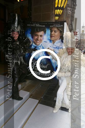 AMSTERDAM - Bij het Tuschinski Theater is de premiere van Behind the Candelabra. Met op de rode loper  Brothers Grimm.