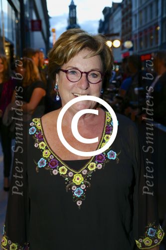 AMSTERDAM - Bij het Tuschinski Theater is de premiere van Behind the Candelabra. Met op de rode loper  Catherine Keyl