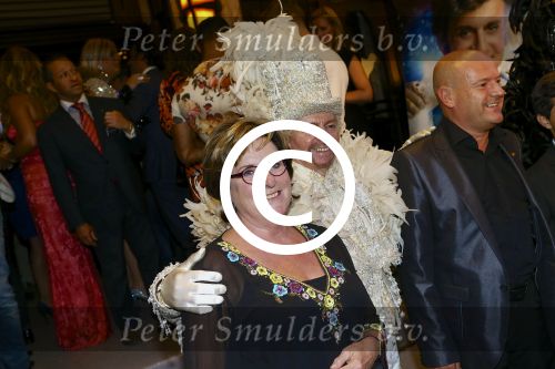 AMSTERDAM - Bij het Tuschinski Theater is de premiere van Behind the Candelabra. Met op de rode loper  Catherine Keyl