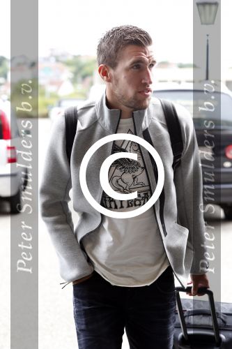 Noordwijk 12 augustus 2013
De spelers van het nederlands elftal verzamelen in het hotel Huis ter Duin voor de vriendschappelijke wedstrijd Portugal-Nederland. Kevin Strootman met zijn porsche cayenne
Peter Smulders bv