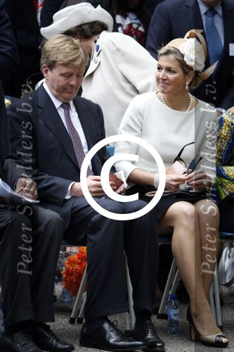 Amsterdam 1 juli 2013
Koning Willem Alexander en Koningin Maxima bij herdenking 150 jaar geleden slavernij in het oosterpark.
Peter Smulders bv