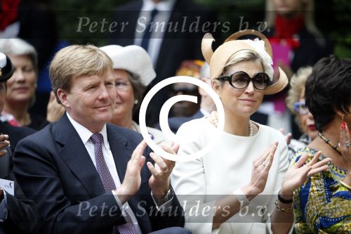 Amsterdam 1 juli 2013
Koning Willem Alexander en Koningin Maxima bij herdenking 150 jaar geleden slavernij in het oosterpark.
Peter Smulders bv