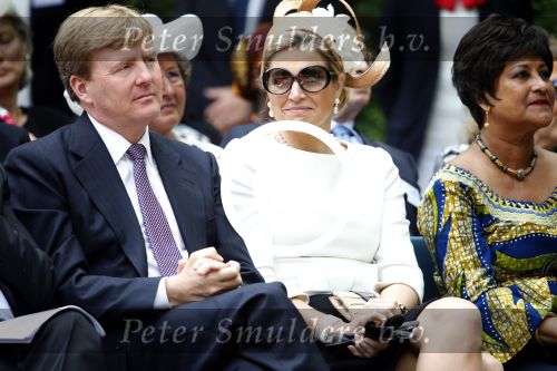 Amsterdam 1 juli 2013
Koning Willem Alexander en Koningin Maxima bij herdenking 150 jaar geleden slavernij in het oosterpark.
Peter Smulders bv