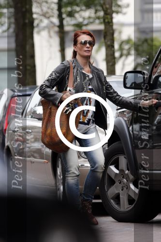 Amsterdam 2 juli 2013
Leontine Borsato op terras met haar manager Mike Dobbinga.
Peter Smulders bv