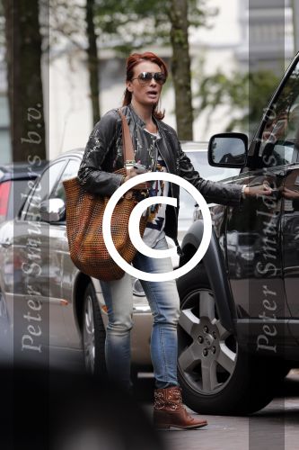 Amsterdam 2 juli 2013
Leontine Borsato op terras met haar manager Mike Dobbinga.
Peter Smulders bv