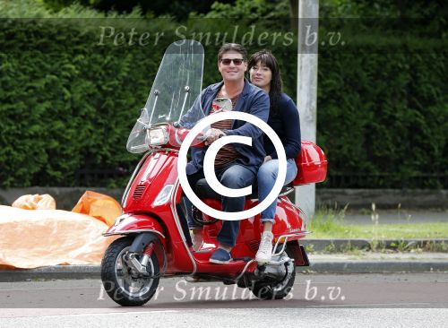 Amsterdam 26 juni 2013
Martijn en Amanda Krabbe op hun vespa scooter.
Peter Smulders bv