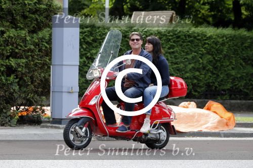 Amsterdam 26 juni 2013
Martijn en Amanda Krabbe op hun vespa scooter.
Peter Smulders bv